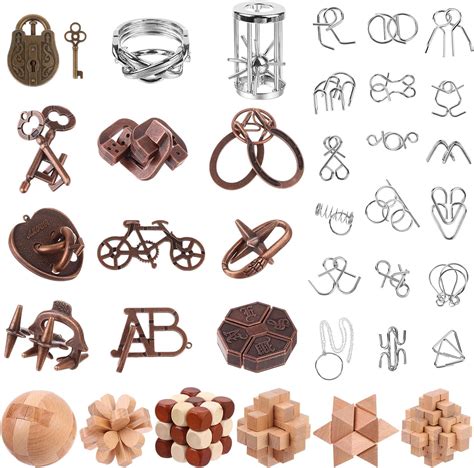 3d metal puzzles for adults|Amazon.com: wire puzzles.